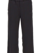 OFF-WHITE Pantaloni da tuta in raso con pizzo BLACK Donna 