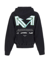 OFF-WHITE Felpa "Industrial Half Arrow" BLACK Uomo 