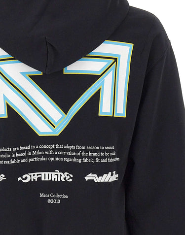 OFF-WHITE Felpa "Industrial Half Arrow" BLACK Uomo 