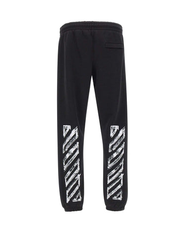 OFF-WHITE Pantaloni di tuta "Motion Arrow Cuffed" BLACK Uomo 
