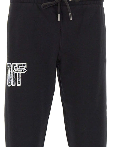 OFF-WHITE Pantaloni di tuta "Motion Arrow Cuffed" BLACK Uomo 