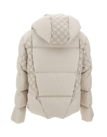 OFF-WHITE Piumino "Bookish Racing" GREY Uomo 