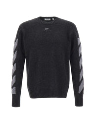 OFF-WHITE Maglia "Diag Fuzzy" GREY Uomo 