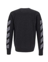 OFF-WHITE Maglia "Diag Fuzzy" GREY Uomo 