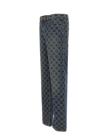 OFF-WHITE Jeans "Arrow Monogram" BLUE Uomo 