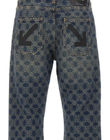 OFF-WHITE Jeans "Arrow Monogram" BLUE Uomo 