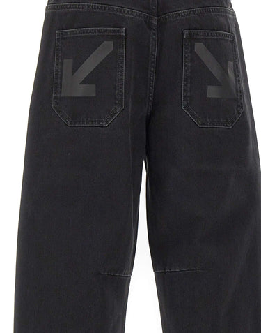 OFF-WHITE Jeans "Half Arrow" BLACK Uomo 