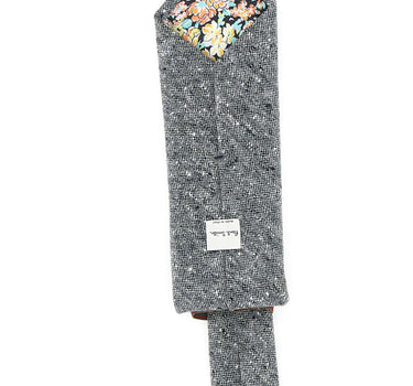 PAUL SMITH Cravatta in lana Donegal GREY Uomo 