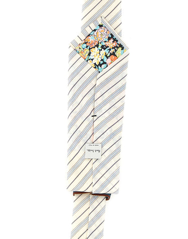 PAUL SMITH Cravatta "Shirting Stripe" WHITE Uomo 