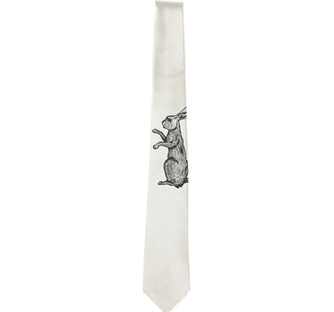 PAUL SMITH Cravatta in seta con coniglio jacquard GREY Uomo 