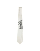 PAUL SMITH Cravatta in seta con coniglio jacquard GREY Uomo 