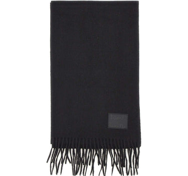 PAUL SMITH Sciarpa in cashmere con logo BLACK Uomo 