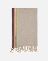 PAUL SMITH "Scarf sig woven edge" BEIGE Uomo 