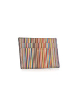 PAUL SMITH Portacarte in pelle "Signature Stripe" MULTICOLOR Uomo 