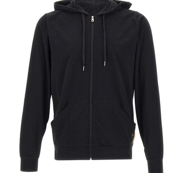PAUL SMITH Felpa con cappuccio in jersey di cotone BLACK Uomo 