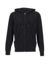 PAUL SMITH Felpa con cappuccio in jersey di cotone BLACK Uomo 