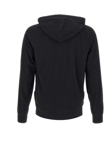 PAUL SMITH Felpa con cappuccio in jersey di cotone BLACK Uomo 