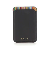 PAUL SMITH Portacarte in pelle per iPhone MagSafe BLACK Uomo 