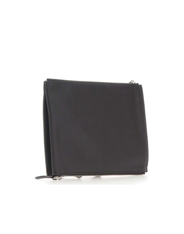 PAUL SMITH Pochette da viaggio in pelle BLACK Uomo 