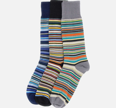PAUL SMITH Set 3 paia di calze in cotone MULTICOLOR Uomo 
