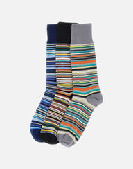 PAUL SMITH Set 3 paia di calze in cotone MULTICOLOR Uomo 