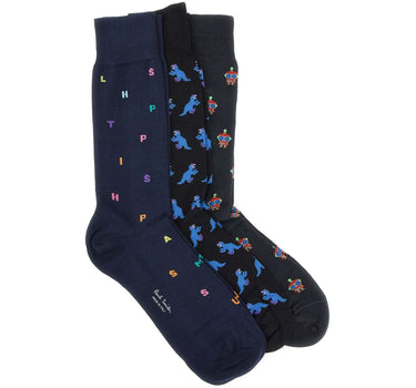 PAUL SMITH Set 3 Pack "Sock Cracker Nov" MULTICOLOR Uomo 