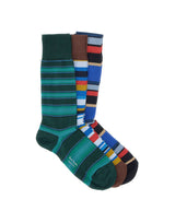 PAUL SMITH Set 3 Pack "Sock Cracker Strp" MULTICOLOR Uomo 
