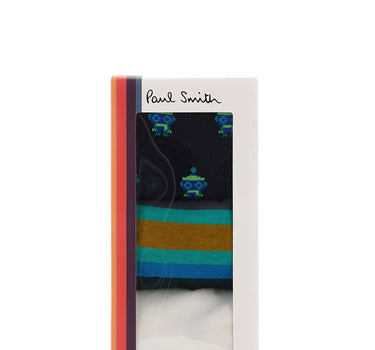 PAUL SMITH Set 3 paia di calze a fantasia MULTICOLOR Uomo 