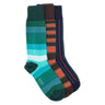 PAUL SMITH Set 3 paia di calze a righe MULTICOLOR Uomo 