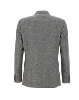 PAUL SMITH Blazer doppiopetto in lana Donegal GREY Uomo 