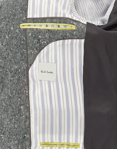 PAUL SMITH Blazer doppiopetto in lana Donegal GREY Uomo 