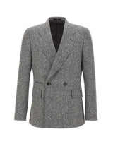 PAUL SMITH Blazer doppiopetto in lana Donegal GREY Uomo 
