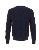 PAUL SMITH Maglione a trecce in lana merino BLUE Uomo 