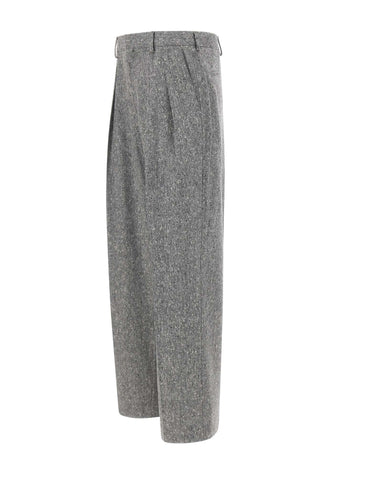 PAUL SMITH Pantaloni in lana Donegal GREY Uomo 