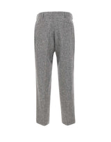 PAUL SMITH Pantaloni in lana Donegal GREY Uomo 