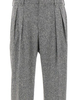 PAUL SMITH Pantaloni in lana Donegal GREY Uomo 
