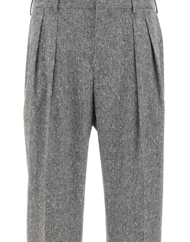 PAUL SMITH Pantaloni in lana Donegal GREY Uomo 