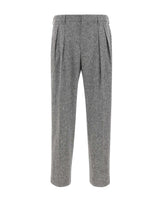 PAUL SMITH Pantaloni in lana Donegal GREY Uomo 