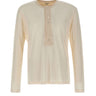 PAUL SMITH Maglia Henley in lana a costine WHITE Uomo 