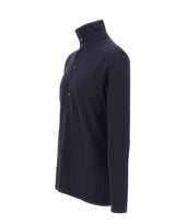 PAUL SMITH Maglia in cotone e lino a collo alto BLUE Uomo 