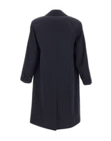PAUL SMITH Cappotto doppiopetto oversize in twill di lana BLUE Uomo 
