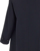 PAUL SMITH Cappotto doppiopetto oversize in twill di lana BLUE Uomo 