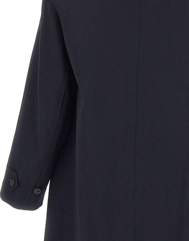 PAUL SMITH Cappotto doppiopetto oversize in twill di lana BLUE Uomo 