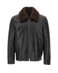 PAUL SMITH Giacca da aviatore in pelle BLACK Uomo 
