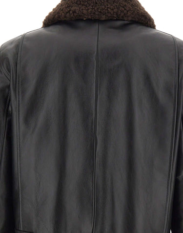 PAUL SMITH Giacca da aviatore in pelle BLACK Uomo 