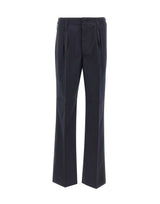 PAUL SMITH Pantaloni comodi in twill di lana BLUE Uomo 