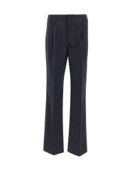 PAUL SMITH Pantaloni comodi in twill di lana BLUE Uomo 