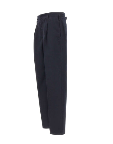 PAUL SMITH Pantaloni comodi in twill di lana BLUE Uomo 