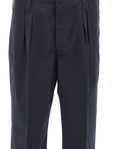 PAUL SMITH Pantaloni comodi in twill di lana BLUE Uomo 