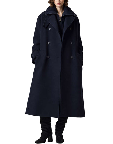 PAUL SMITH Cappotto cocoon in misto lana BLUE Donna 